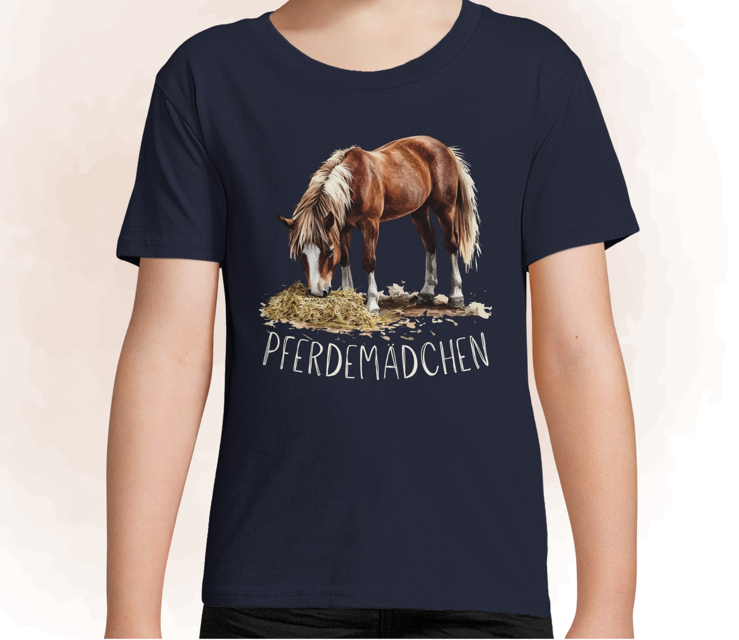 "Pferdemädchen" - Kinder T-Shirt mit Pferde Motiv, 4 bis 12 Jahre - Design von SimpleLore