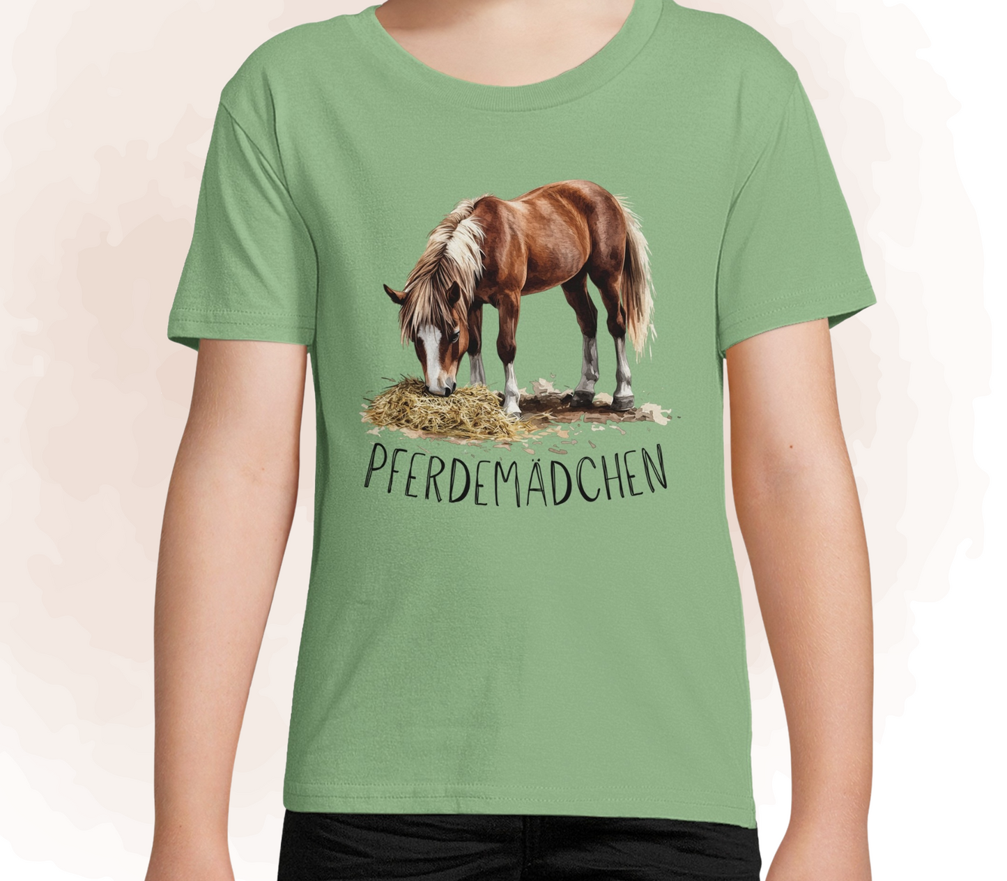 "Pferdemädchen" - Kinder T-Shirt mit Pferde Motiv, 4 bis 12 Jahre - Design von SimpleLore