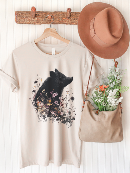 „Wiesenkind“ – T-Shirt mit Wildschwein-Frischling - Design von SimpleLore